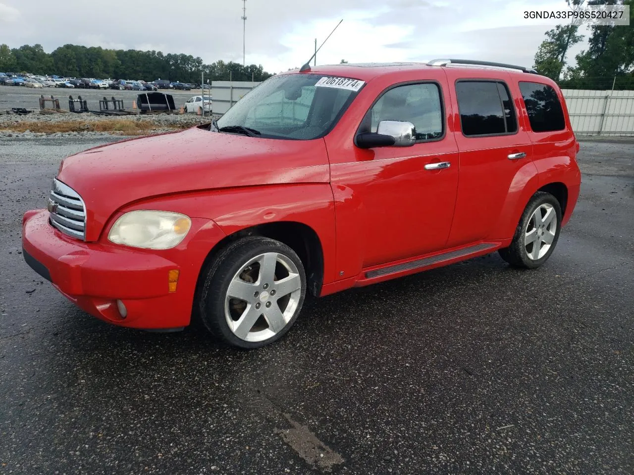 2008 Chevrolet Hhr Lt VIN: 3GNDA33P98S520427 Lot: 70618774