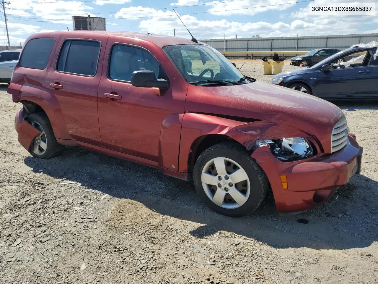 2008 Chevrolet Hhr Ls VIN: 3GNCA13DX8S665837 Lot: 70784324