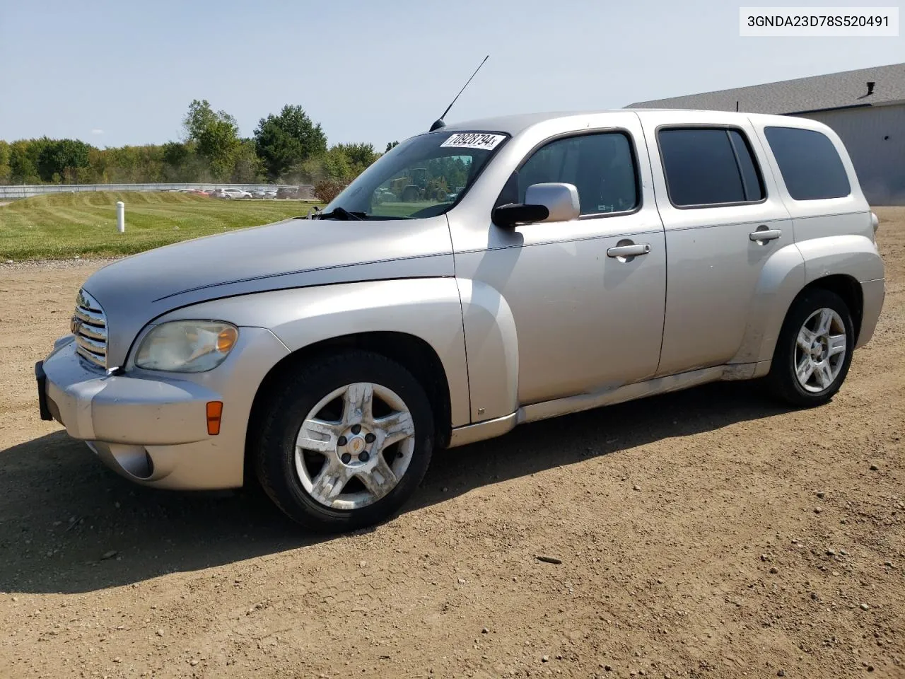 2008 Chevrolet Hhr Lt VIN: 3GNDA23D78S520491 Lot: 70928794