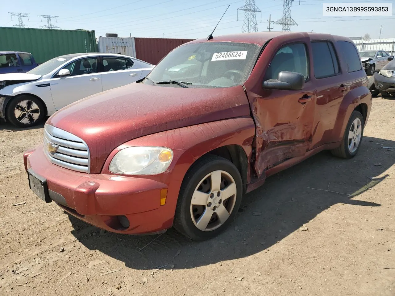 2009 Chevrolet Hhr Ls VIN: 3GNCA13B99S593853 Lot: 52486624