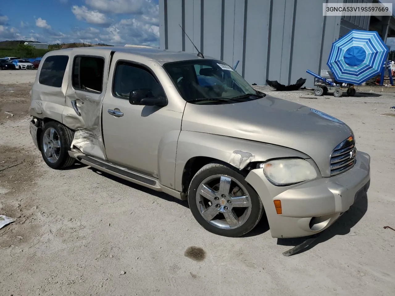 2009 Chevrolet Hhr Lt VIN: 3GNCA53V19S597669 Lot: 55858244