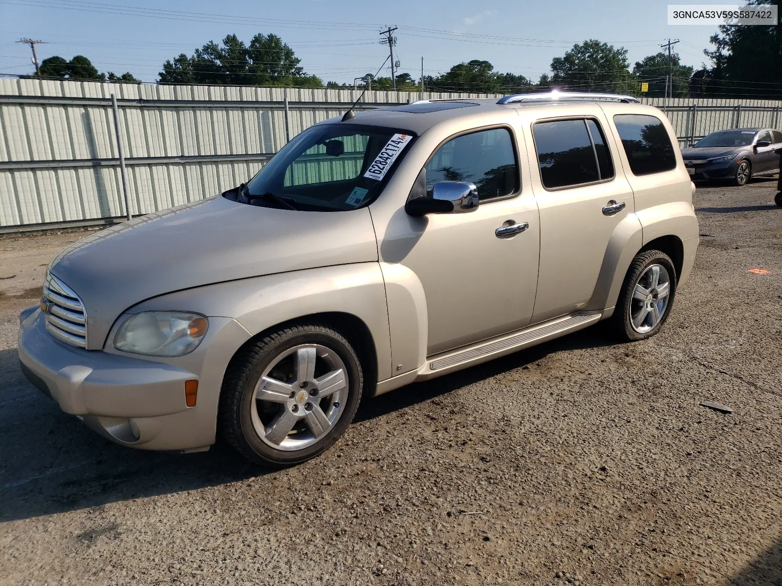 2009 Chevrolet Hhr Lt VIN: 3GNCA53V59S587422 Lot: 62842174