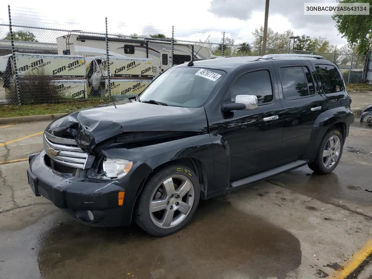 2010 Chevrolet Hhr Lt VIN: 3GNBACDV3AS643134 Lot: 49797714