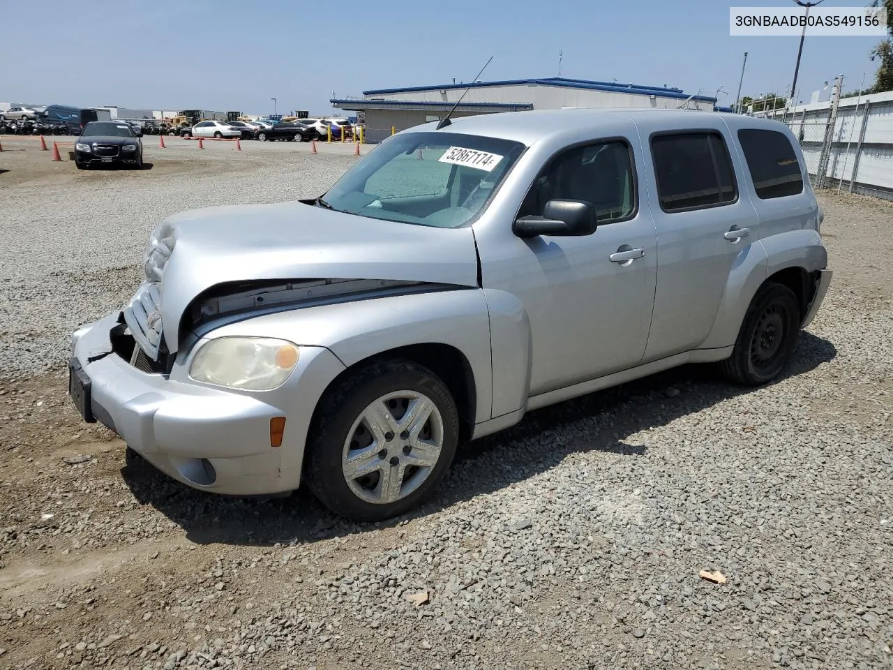 2010 Chevrolet Hhr Ls VIN: 3GNBAADB0AS549156 Lot: 52867174