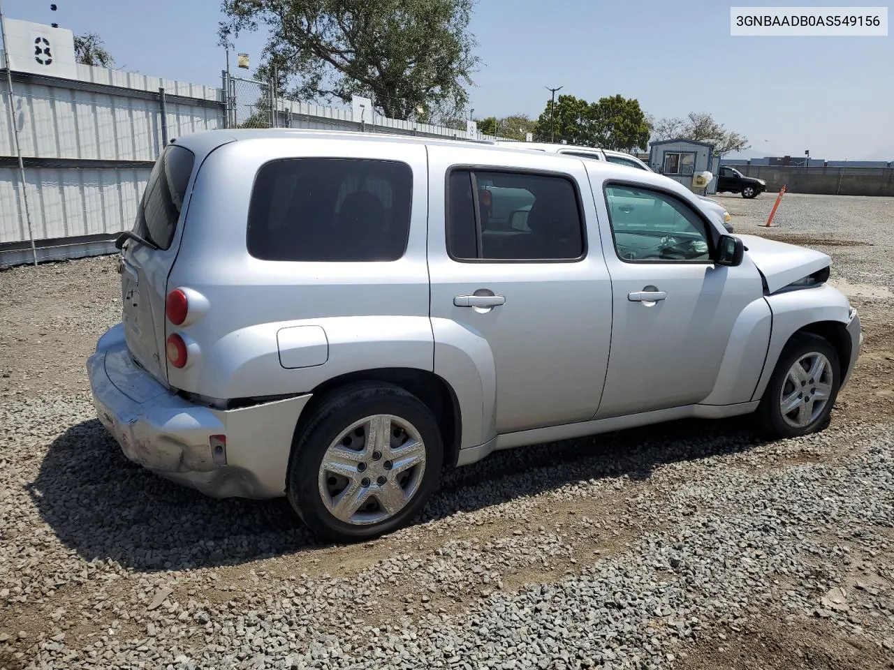 2010 Chevrolet Hhr Ls VIN: 3GNBAADB0AS549156 Lot: 52867174