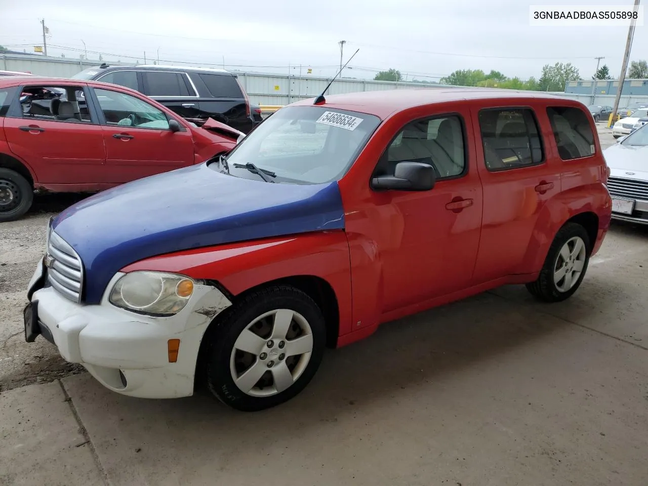 2010 Chevrolet Hhr Ls VIN: 3GNBAADB0AS505898 Lot: 54686634