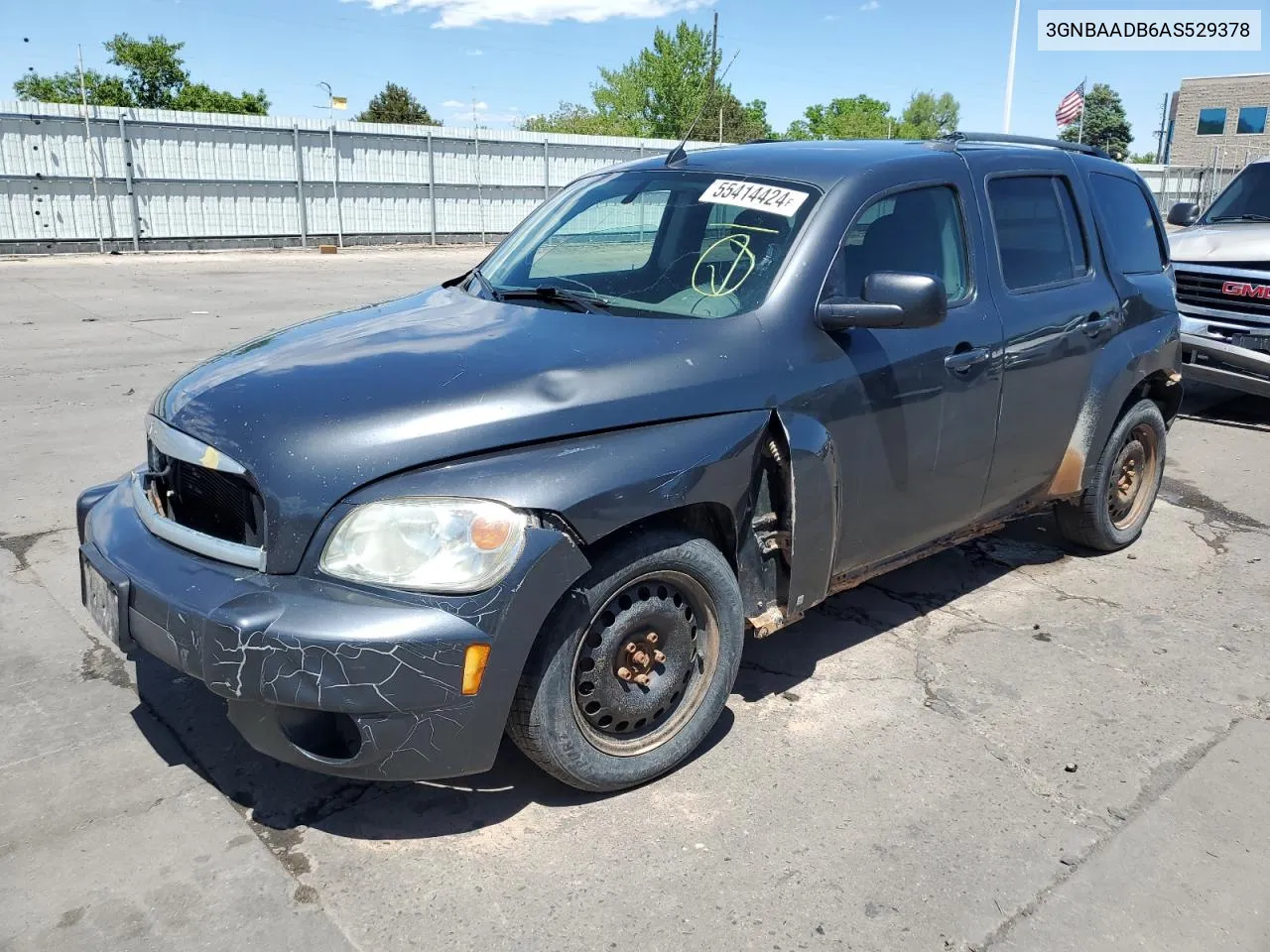 2010 Chevrolet Hhr Ls VIN: 3GNBAADB6AS529378 Lot: 55414424