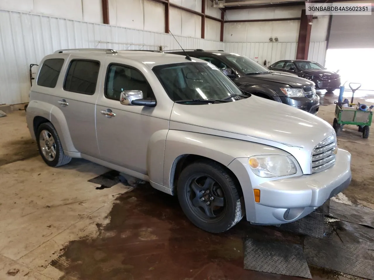 2010 Chevrolet Hhr Lt VIN: 3GNBABDB4AS602351 Lot: 55937014