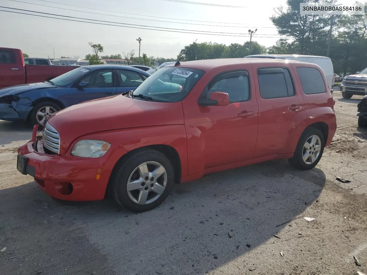 2010 Chevrolet Hhr Lt VIN: 3GNBABDB0AS584186 Lot: 57239054