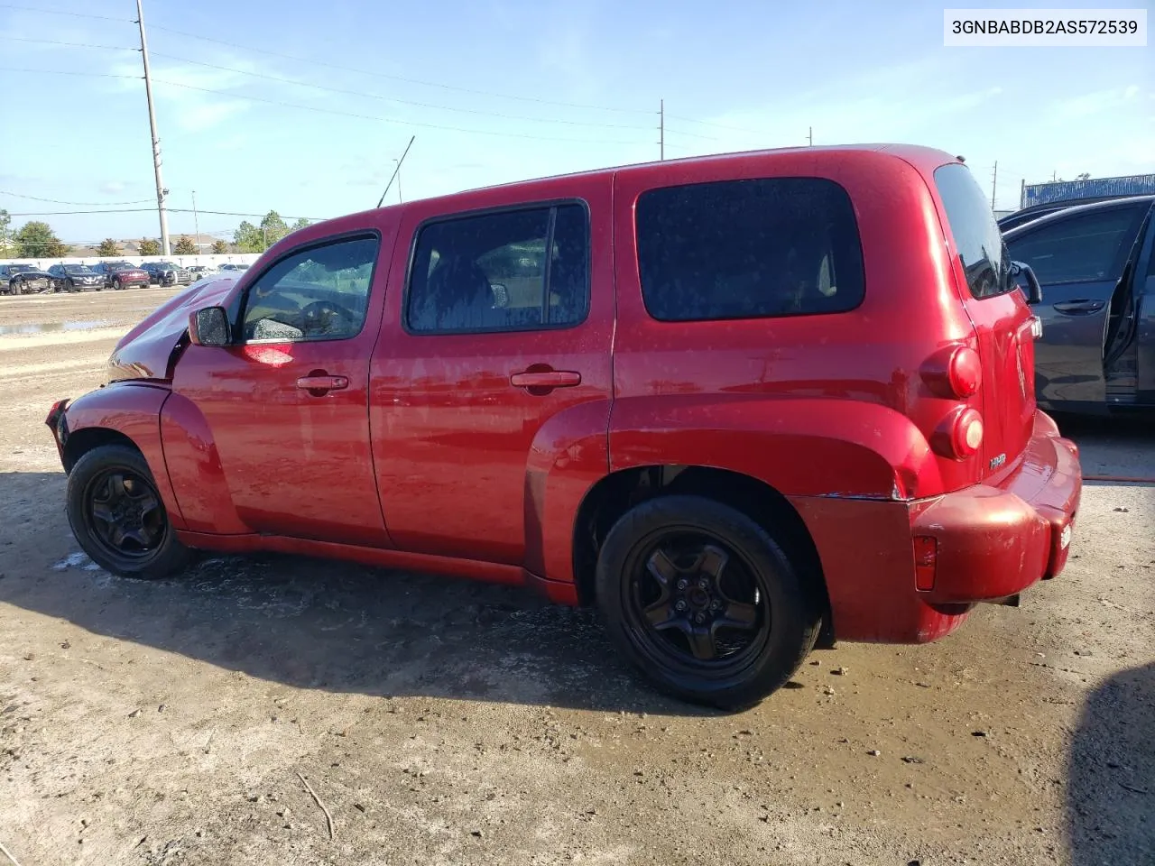 2010 Chevrolet Hhr Lt VIN: 3GNBABDB2AS572539 Lot: 59619204