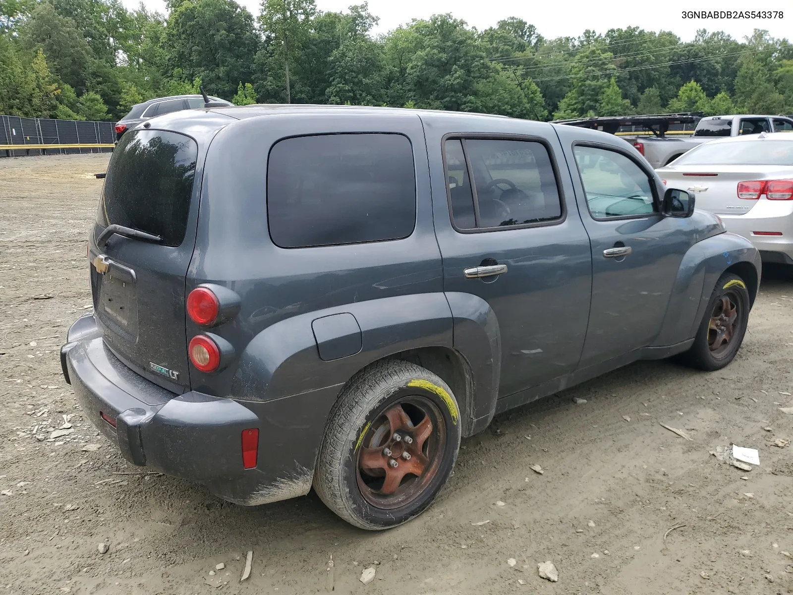 2010 Chevrolet Hhr Lt VIN: 3GNBABDB2AS543378 Lot: 62251874