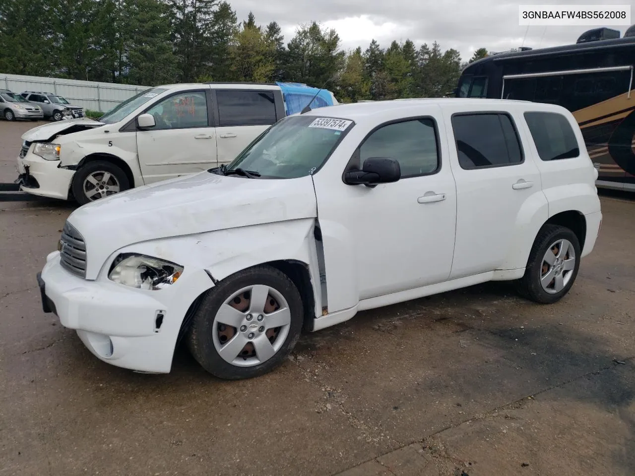 2011 Chevrolet Hhr Ls VIN: 3GNBAAFW4BS562008 Lot: 53397574