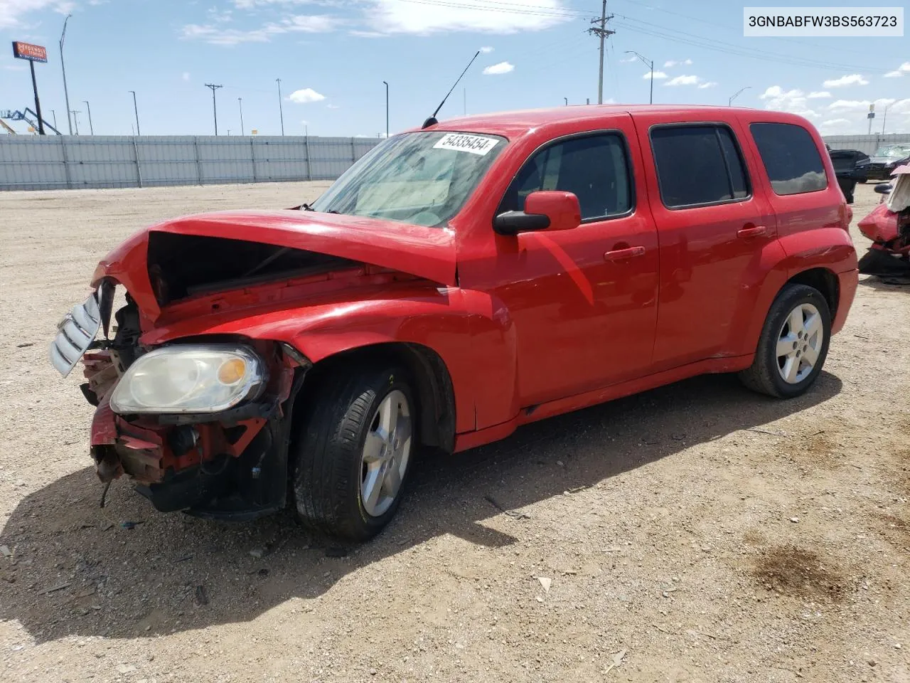 2011 Chevrolet Hhr Lt VIN: 3GNBABFW3BS563723 Lot: 54335454