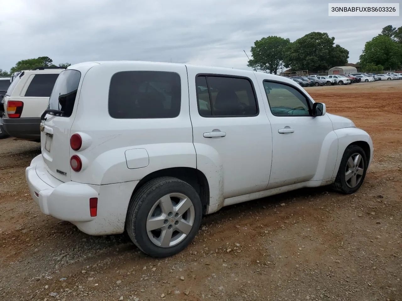 2011 Chevrolet Hhr Lt VIN: 3GNBABFUXBS603326 Lot: 54733774