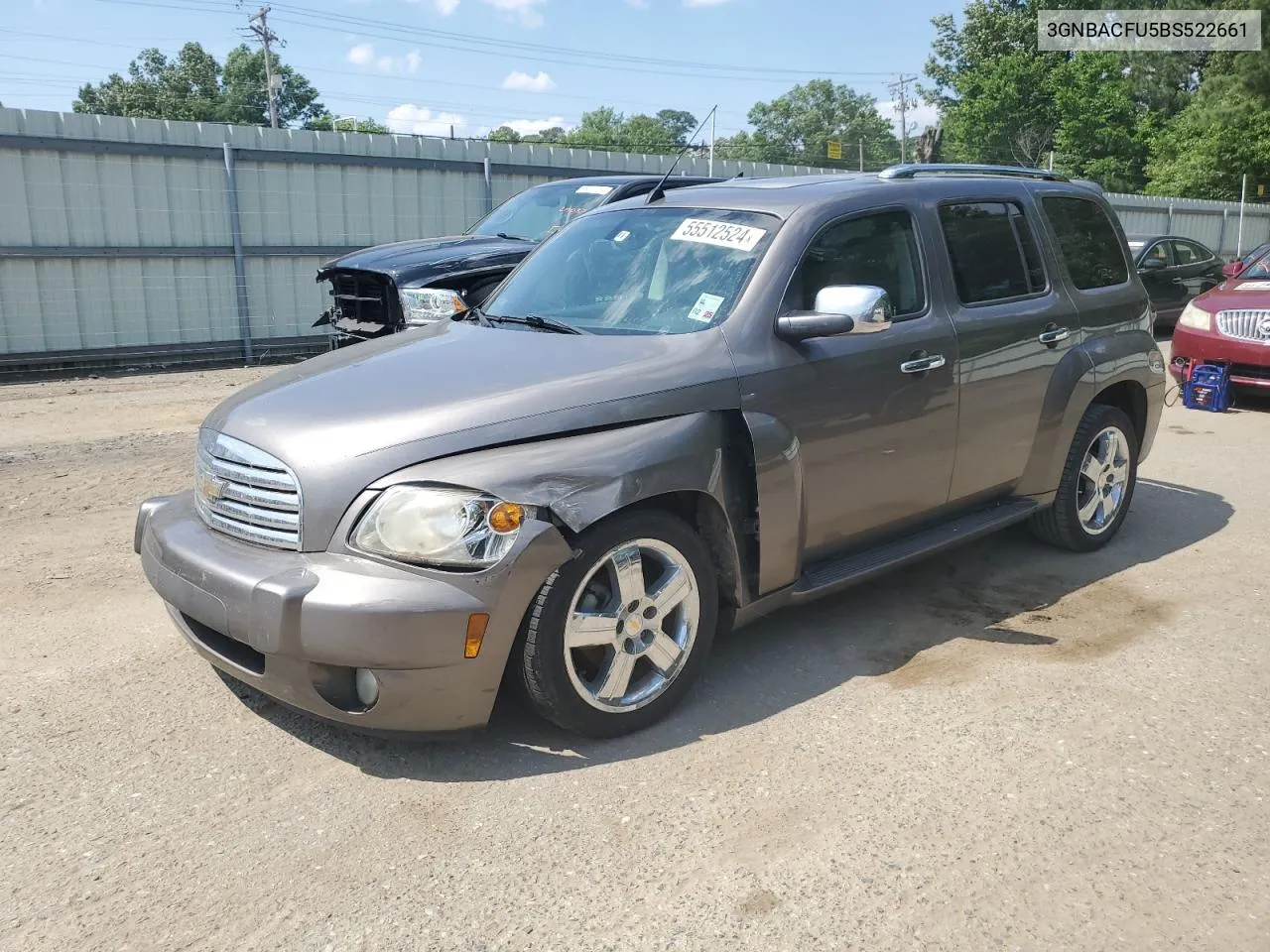 2011 Chevrolet Hhr Lt VIN: 3GNBACFU5BS522661 Lot: 55512524