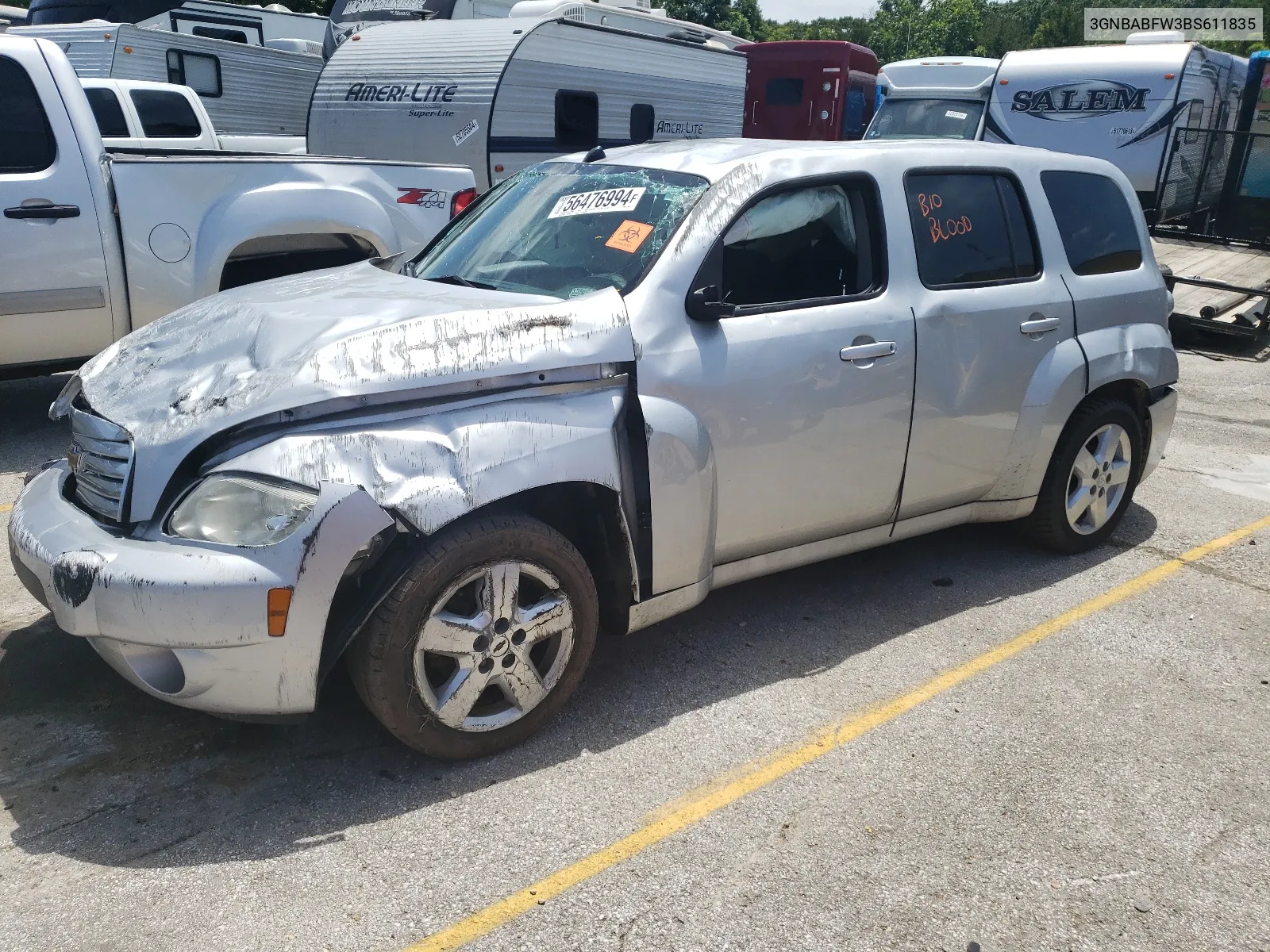 2011 Chevrolet Hhr Lt VIN: 3GNBABFW3BS611835 Lot: 56476994