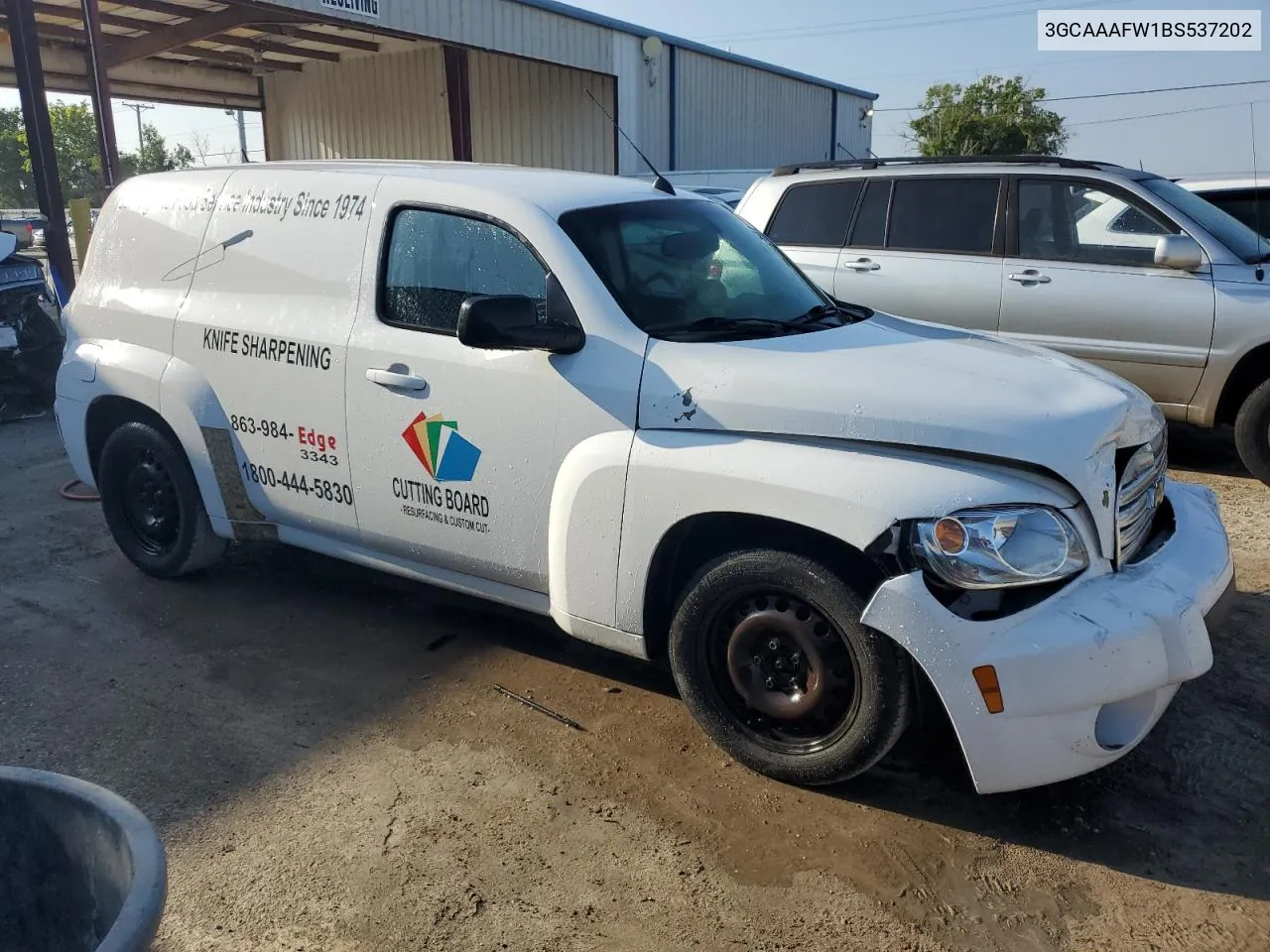 2011 Chevrolet Hhr Panel Ls VIN: 3GCAAAFW1BS537202 Lot: 56600834