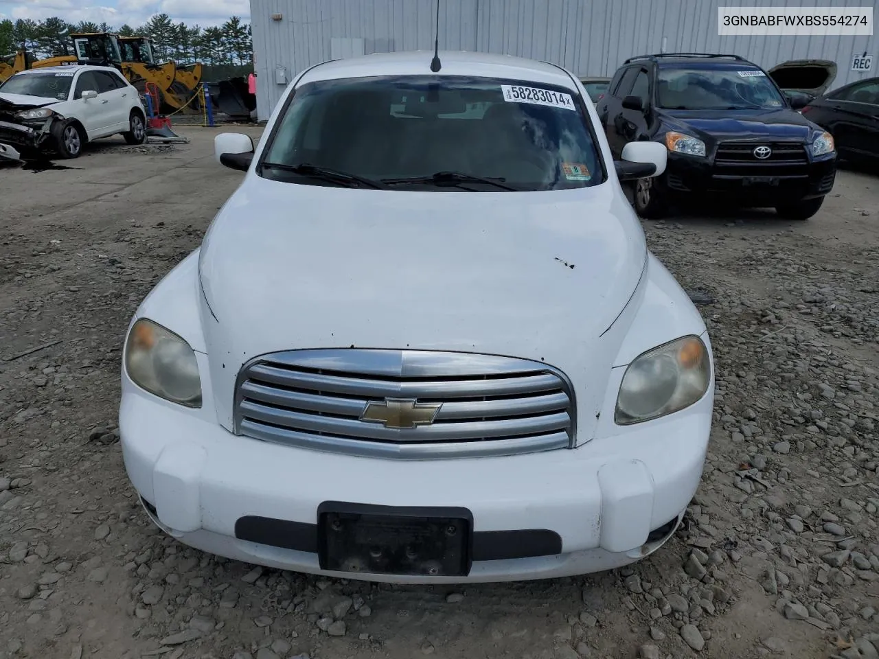 3GNBABFWXBS554274 2011 Chevrolet Hhr Lt