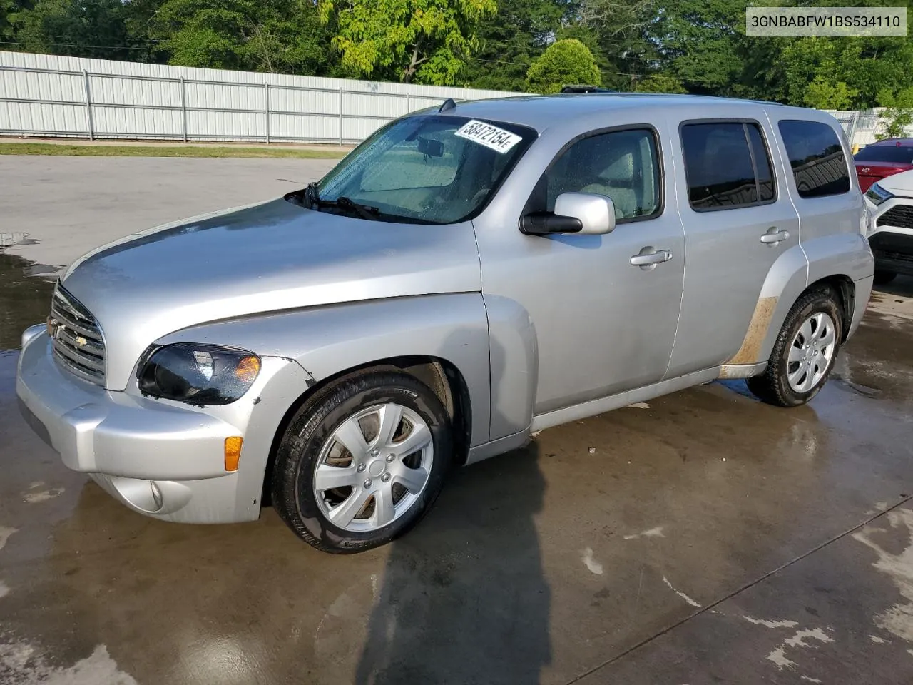 3GNBABFW1BS534110 2011 Chevrolet Hhr Lt