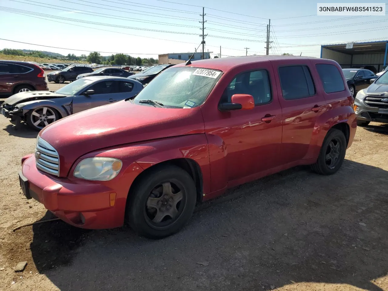 3GNBABFW6BS541523 2011 Chevrolet Hhr Lt