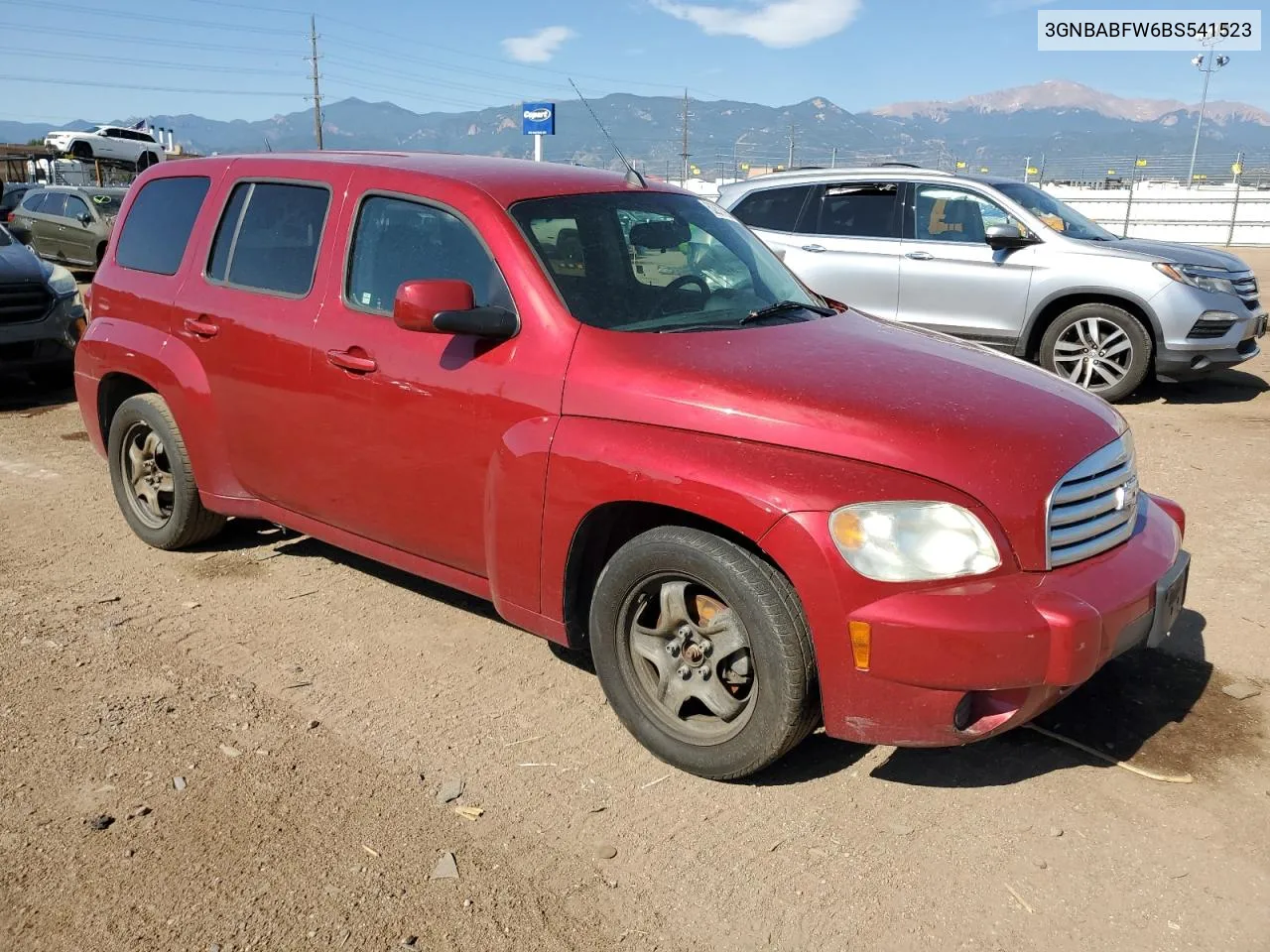 3GNBABFW6BS541523 2011 Chevrolet Hhr Lt