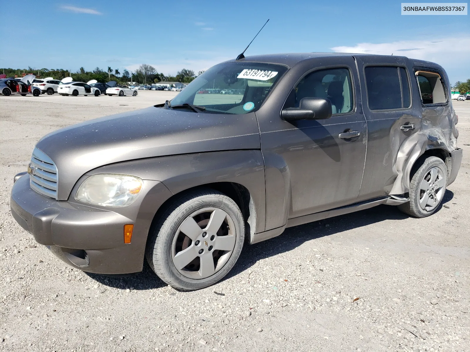 3GNBAAFW6BS537367 2011 Chevrolet Hhr Ls