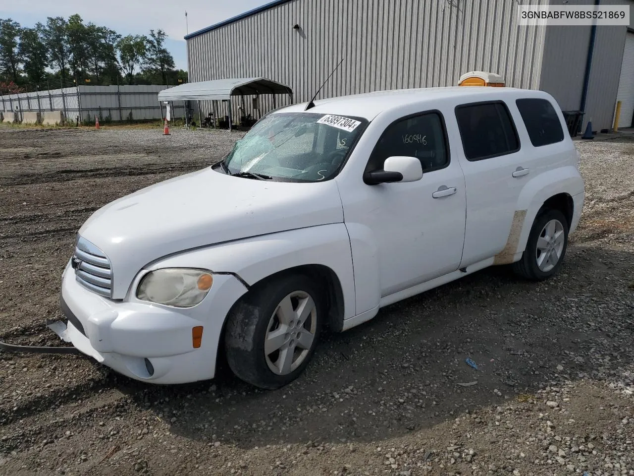 3GNBABFW8BS521869 2011 Chevrolet Hhr Lt