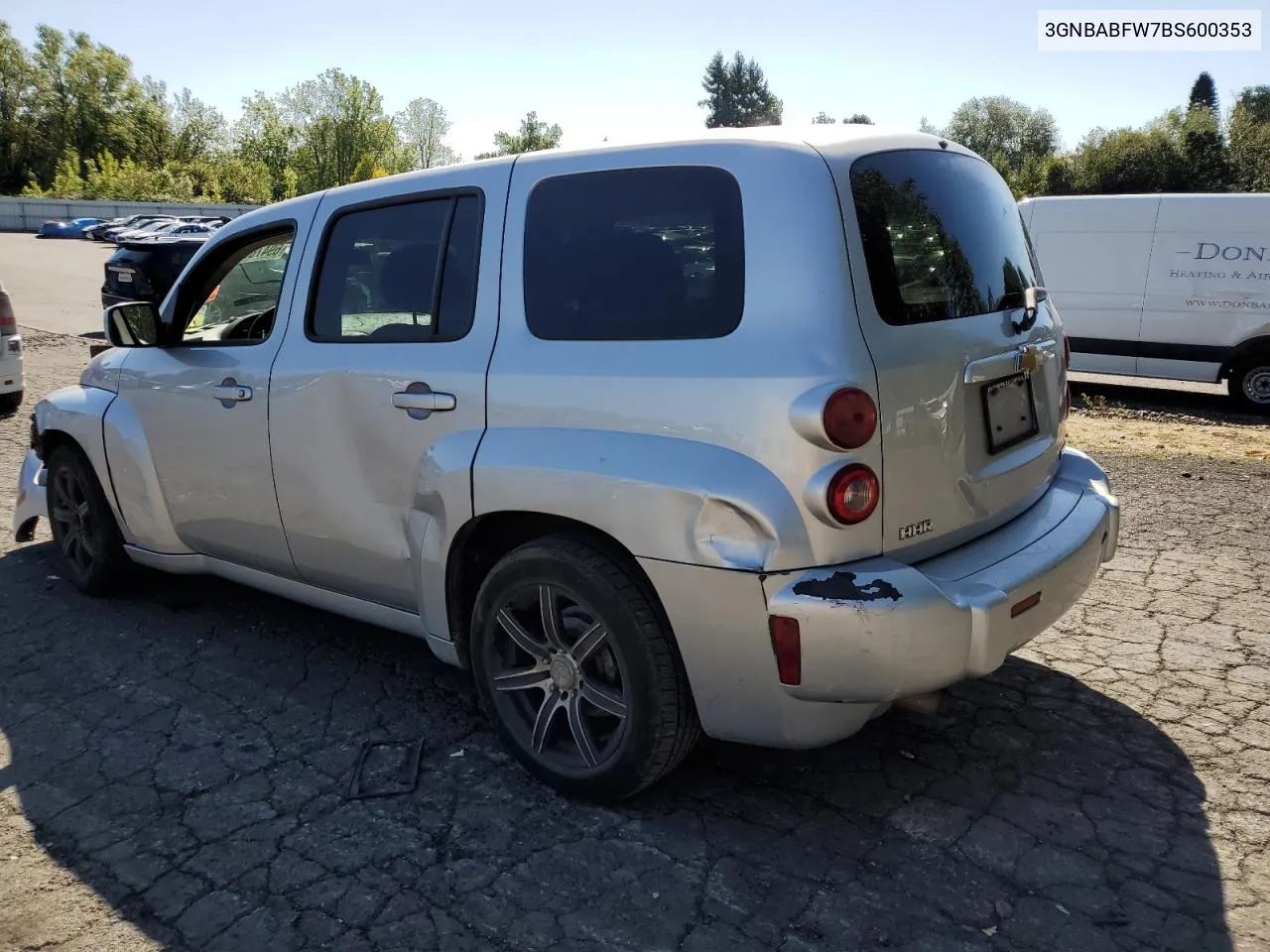 3GNBABFW7BS600353 2011 Chevrolet Hhr Lt