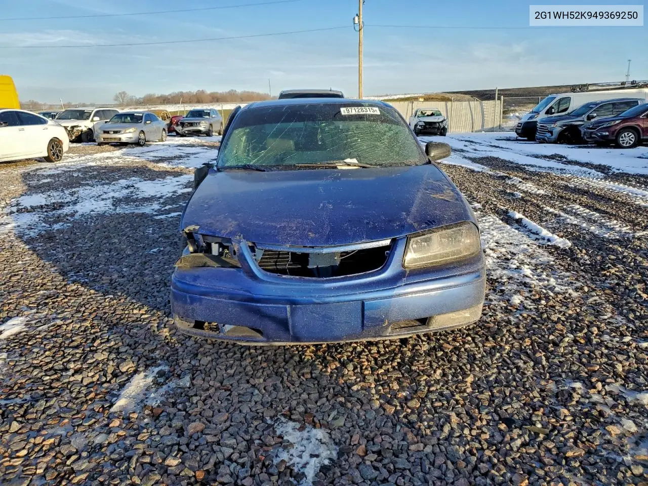 2G1WH52K949369250 2004 Chevrolet Impala Ls