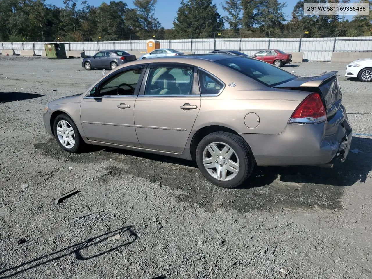 2G1WC581169366486 2006 Chevrolet Impala Lt