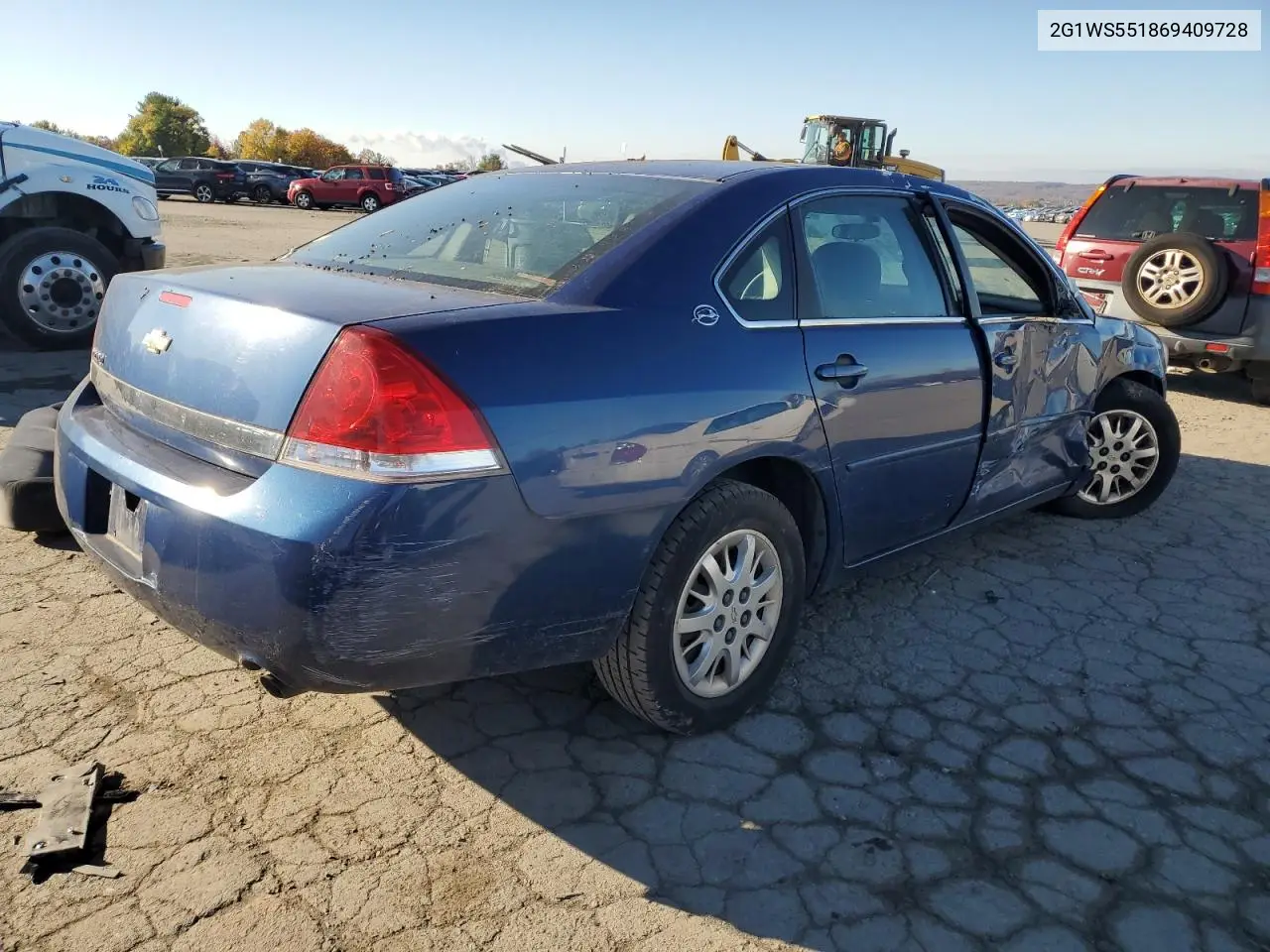 2G1WS551869409728 2006 Chevrolet Impala Police