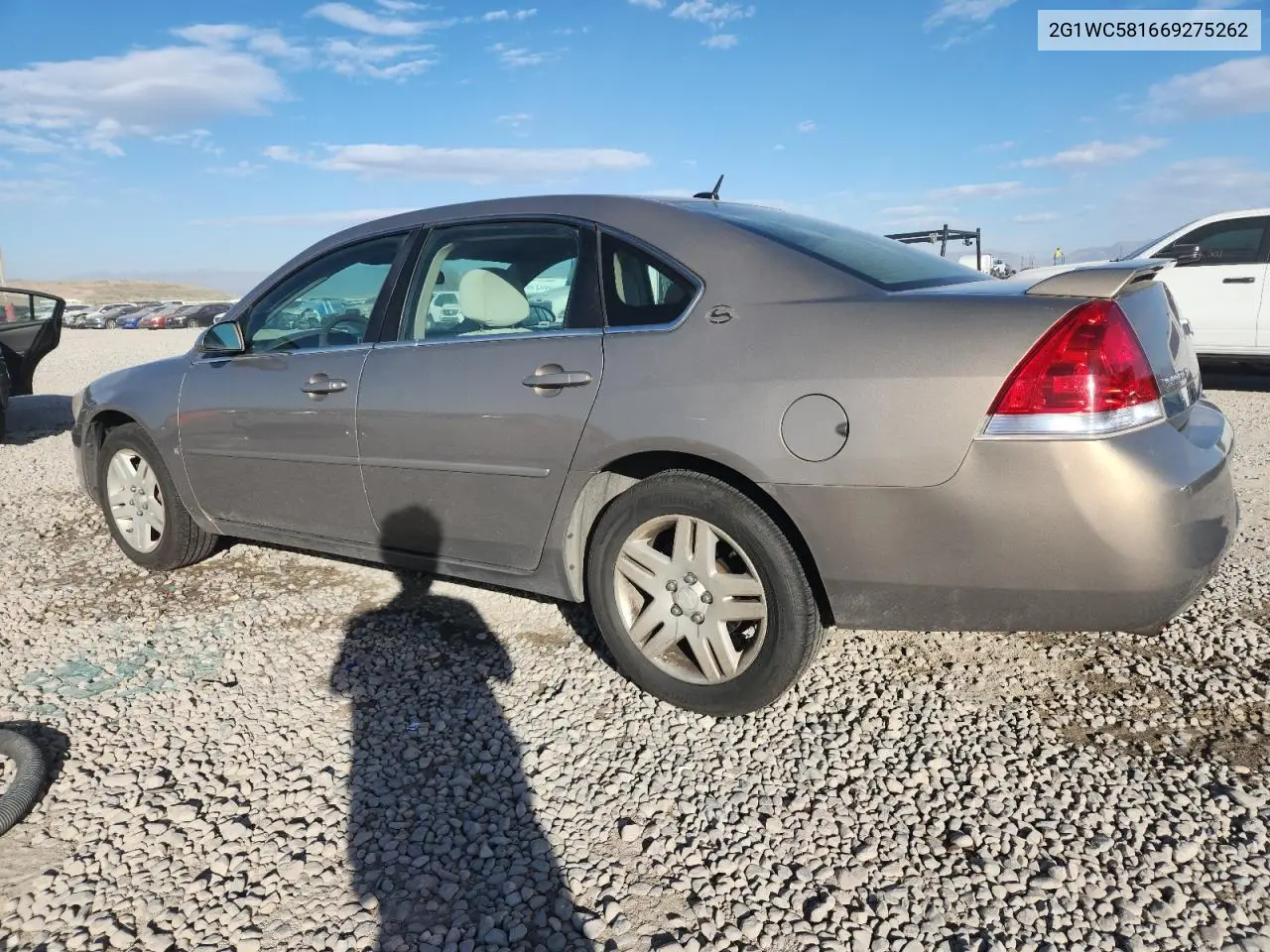 2G1WC581669275262 2006 Chevrolet Impala Lt