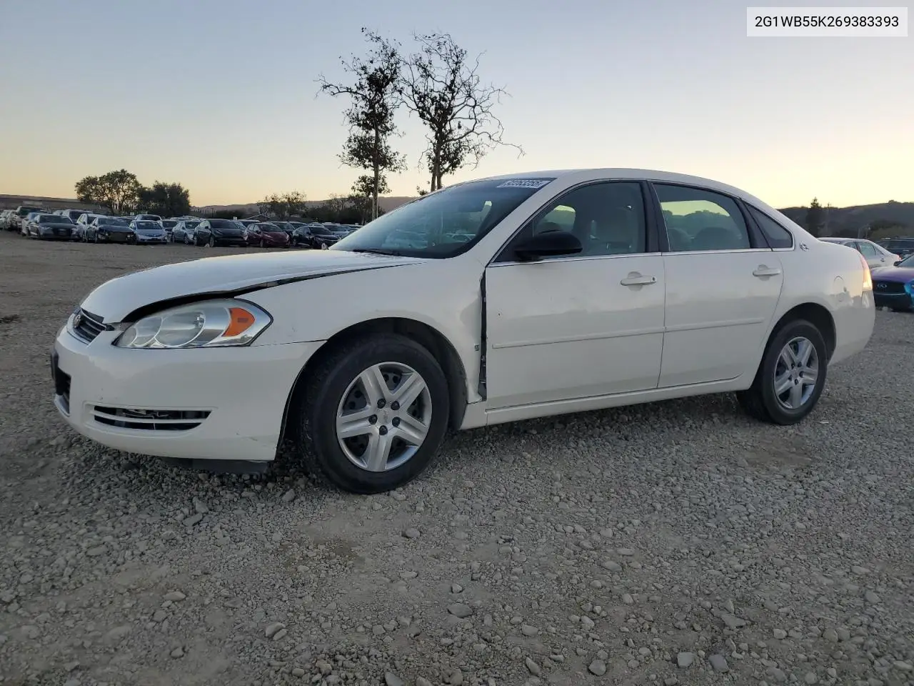2G1WB55K269383393 2006 Chevrolet Impala Ls