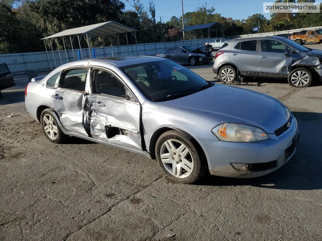 2G1WC581969317892 2006 Chevrolet Impala Lt