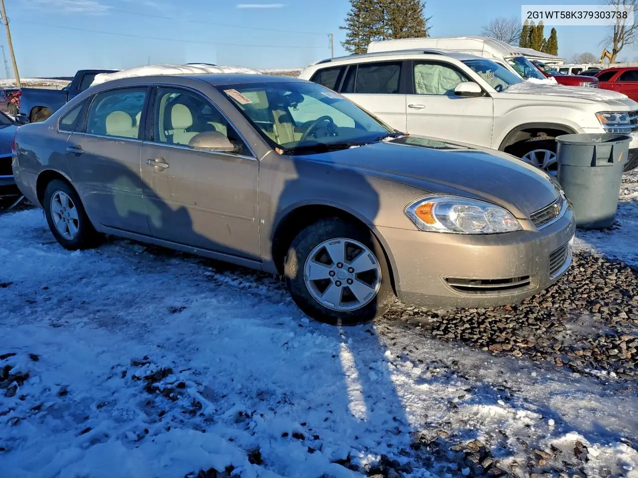 2G1WT58K379303738 2007 Chevrolet Impala Lt