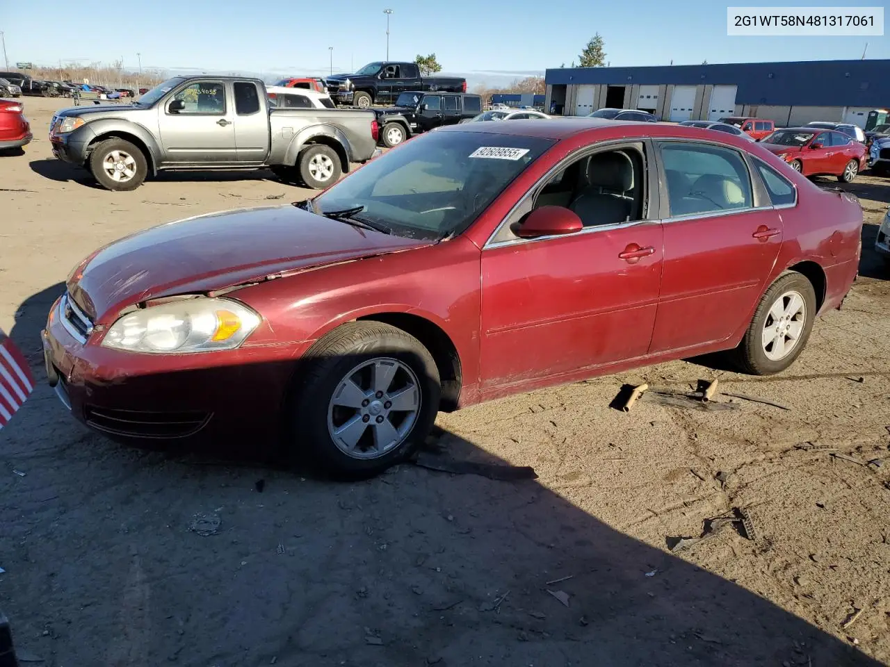 2G1WT58N481317061 2008 Chevrolet Impala Lt