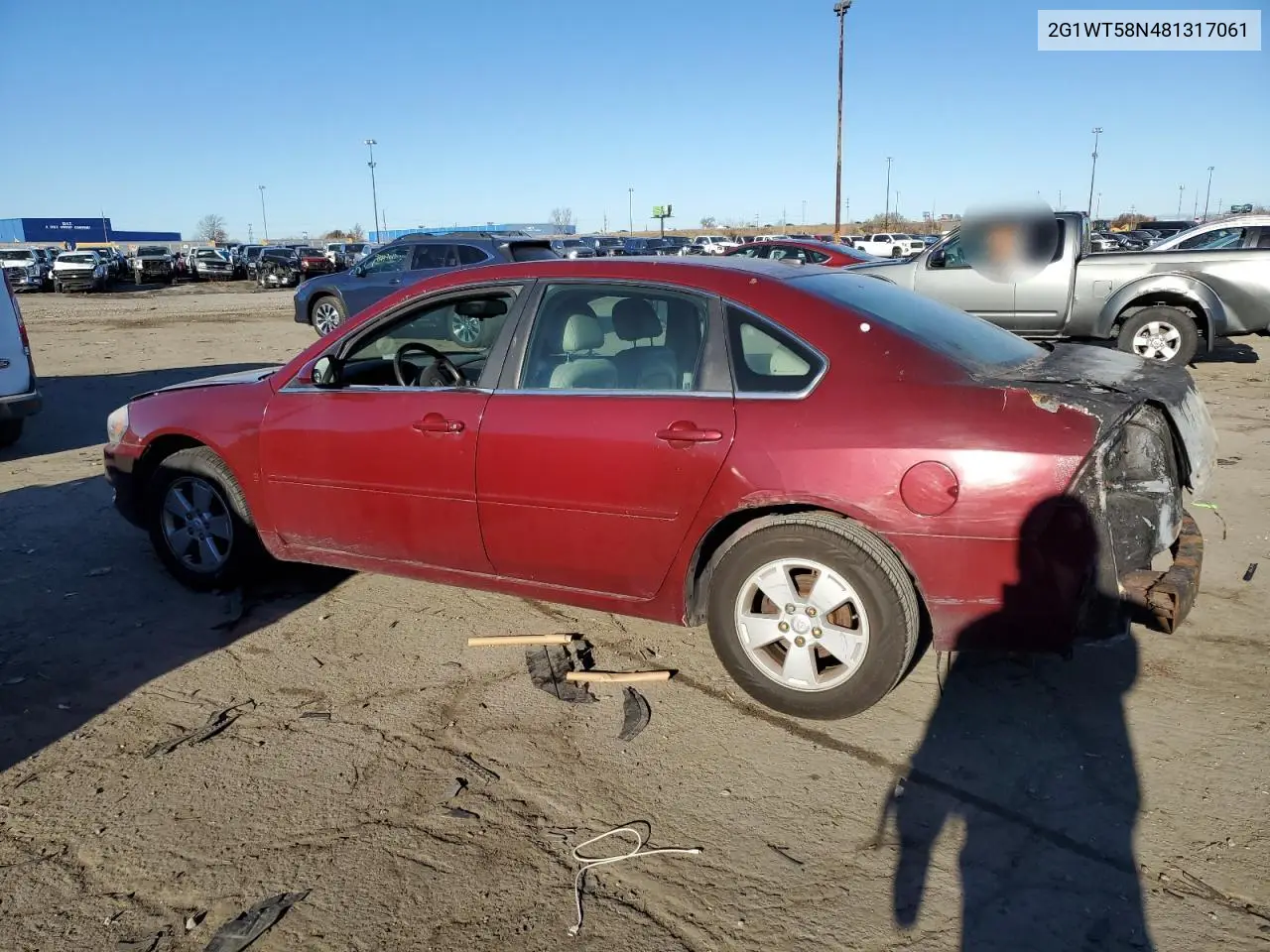 2G1WT58N481317061 2008 Chevrolet Impala Lt