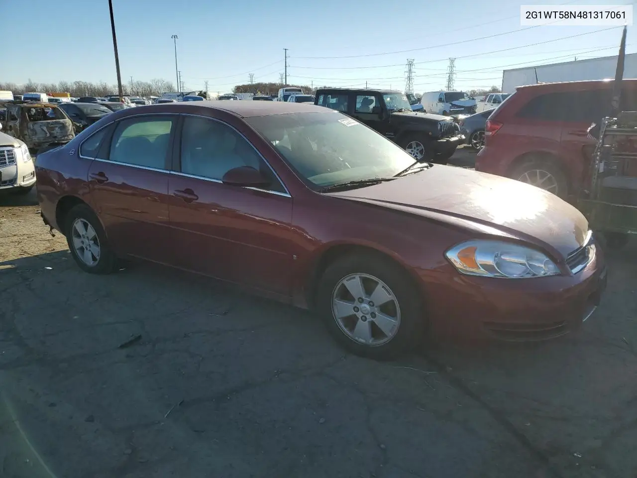 2G1WT58N481317061 2008 Chevrolet Impala Lt