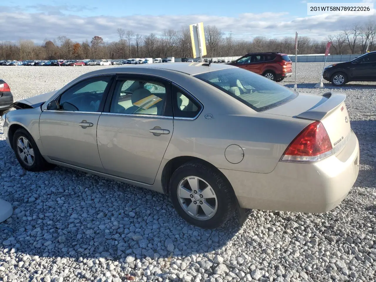 2G1WT58N789222026 2008 Chevrolet Impala Lt
