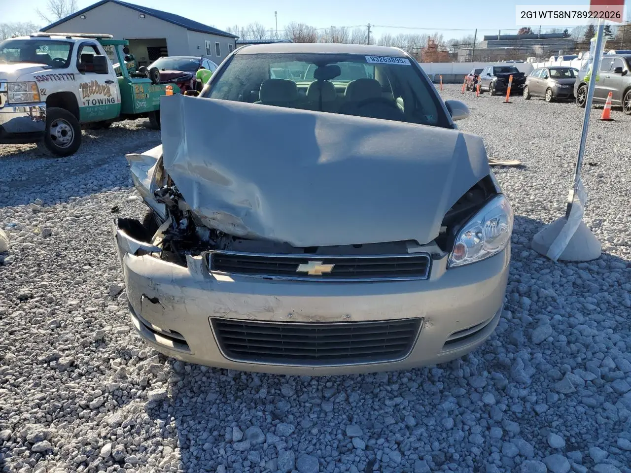 2G1WT58N789222026 2008 Chevrolet Impala Lt