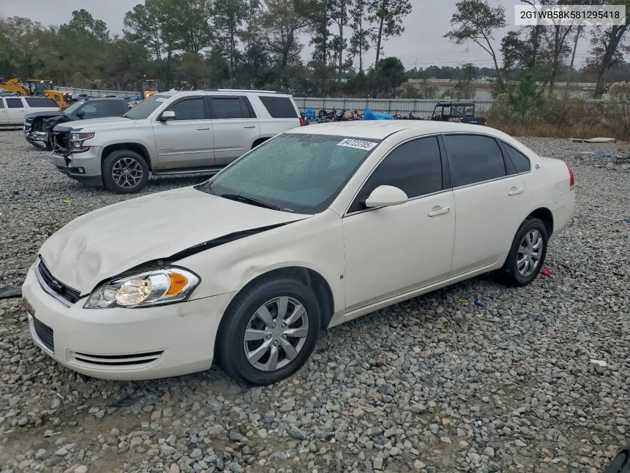 2G1WB58K581295418 2008 Chevrolet Impala Ls