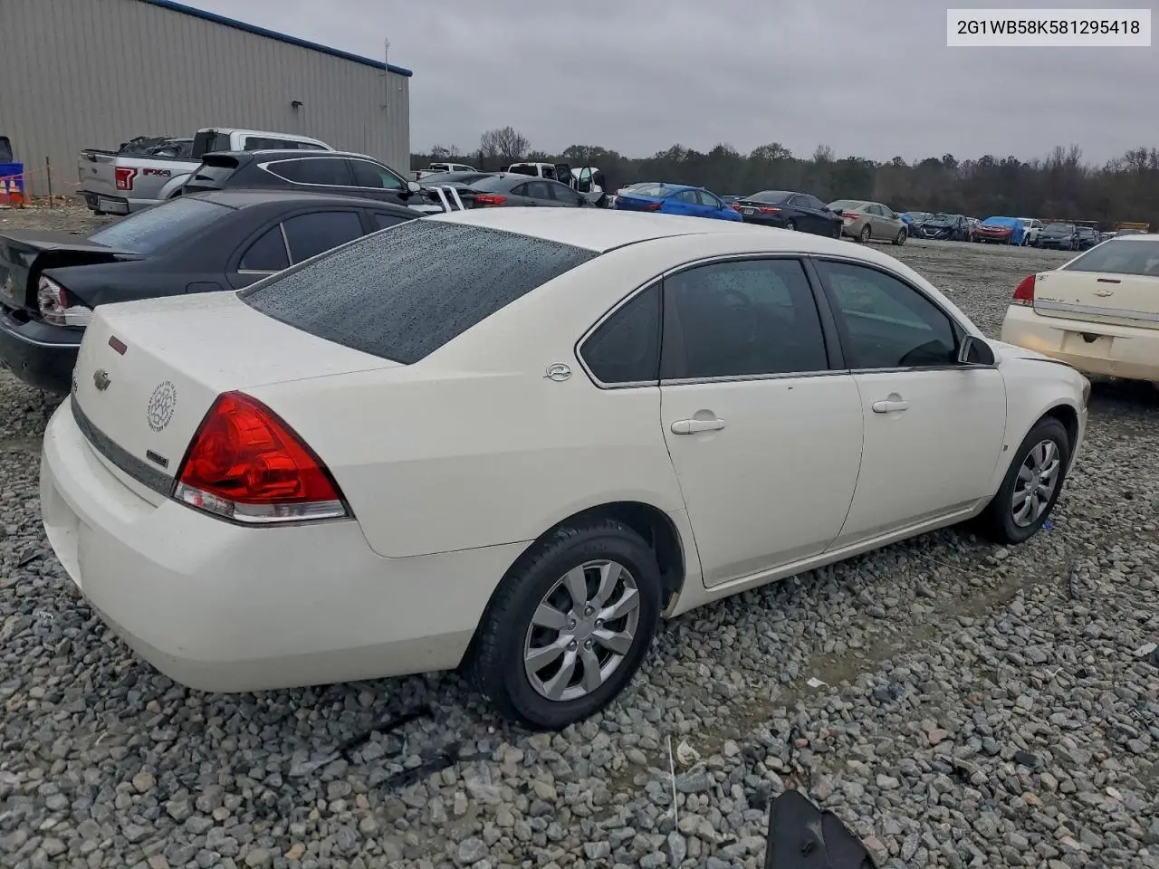 2G1WB58K581295418 2008 Chevrolet Impala Ls