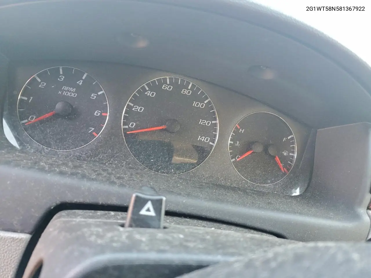 2G1WT58N581367922 2008 Chevrolet Impala Lt