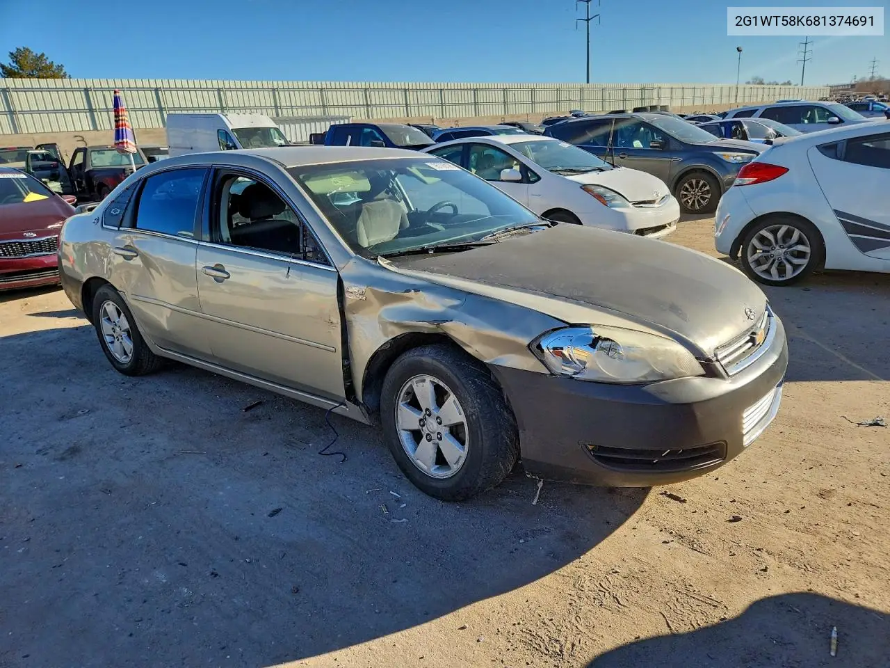 2G1WT58K681374691 2008 Chevrolet Impala Lt