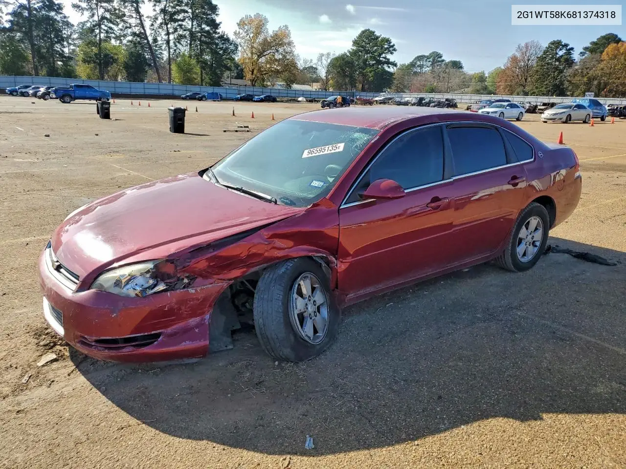 2G1WT58K681374318 2008 Chevrolet Impala Lt