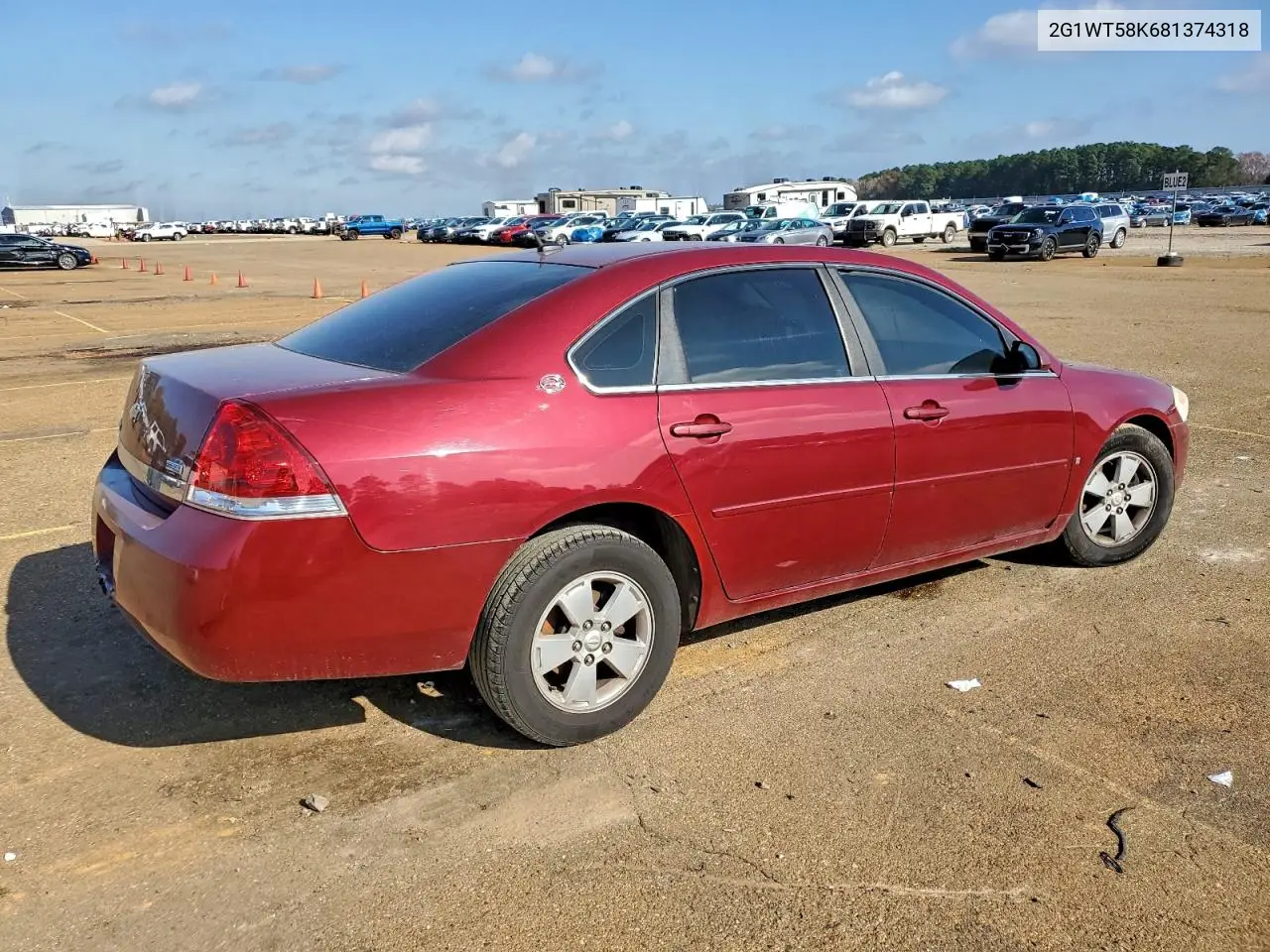 2G1WT58K681374318 2008 Chevrolet Impala Lt