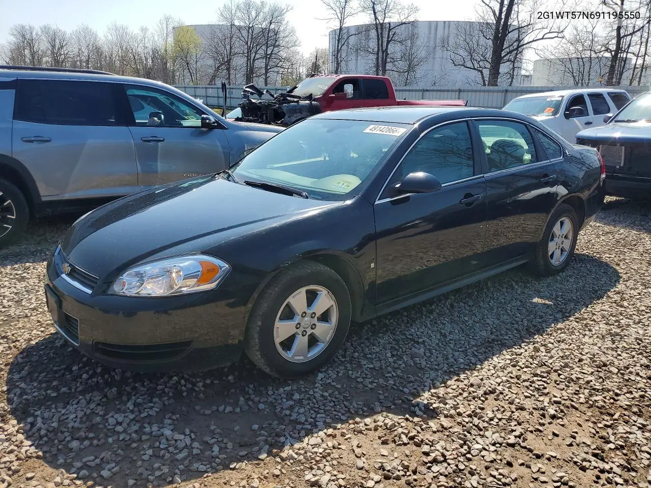 2G1WT57N691195550 2009 Chevrolet Impala 1Lt