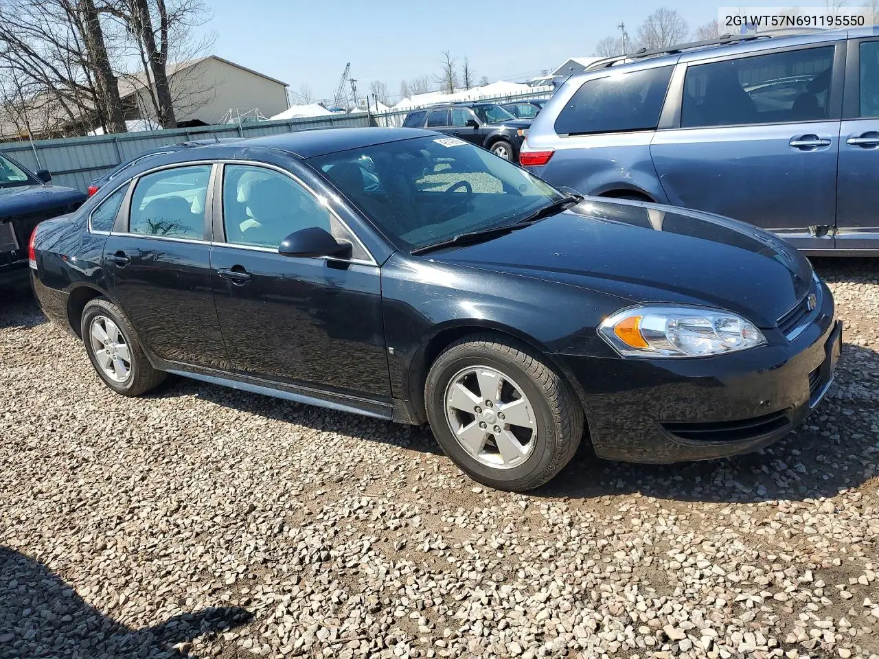 2G1WT57N691195550 2009 Chevrolet Impala 1Lt