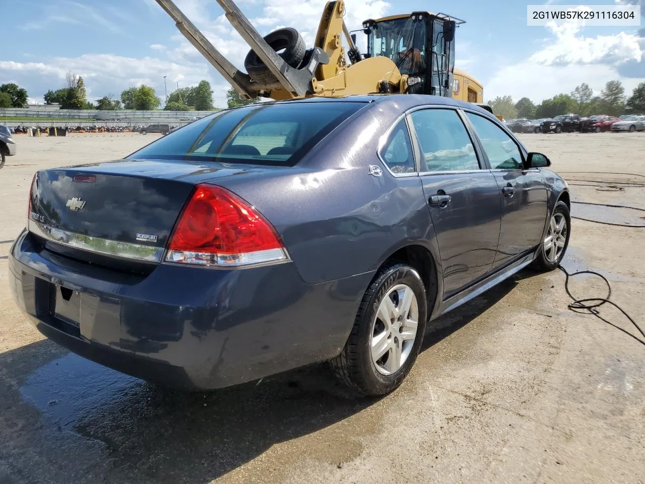 2009 Chevrolet Impala Ls VIN: 2G1WB57K291116304 Lot: 62929684