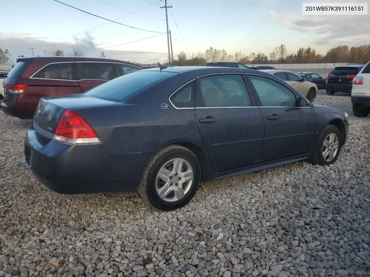 2G1WB57K391116151 2009 Chevrolet Impala Ls